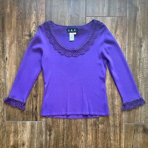 Like New J.A.C. Woman’s Small Purple
